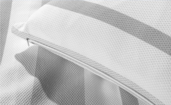 Copertura per coperte di taglia King sostenibile Copertura per coperte a strisce grigie personalizzata