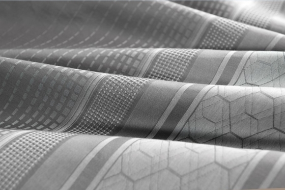 Grigio chiaro Oeko Tex Standard 100 copertura di copriletto Re doppio set di copriletto