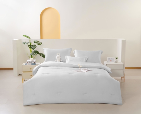 OEM Tencel Lyocell Comforter Set Bianco Comodo Twin Comforter Set