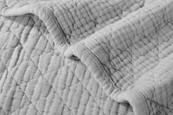 Coperte di muslino a strati grigio chiaro OEM Coperte di cotone per adulti