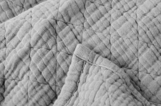 Coperte di muslino a strati grigio chiaro OEM Coperte di cotone per adulti