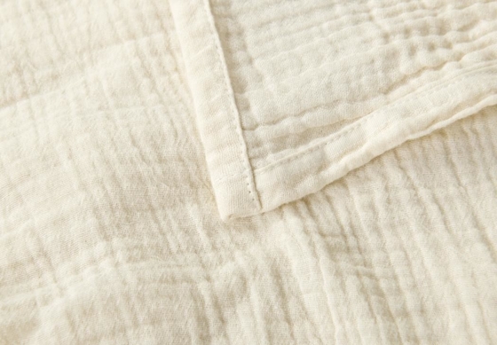 OEM Beige Muslin Blanket Oeko Tex Coperte pesate per adulti