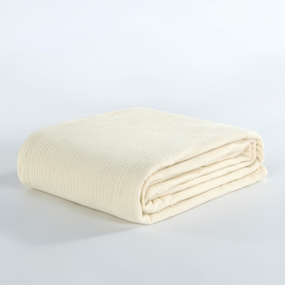 OEM Beige Muslin Blanket Oeko Tex Coperte pesate per adulti