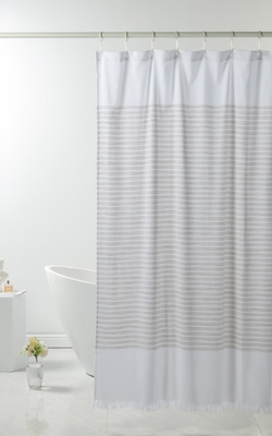 Tende da doccia in poliestere OEM 72X72&quot; Tende da doccia in cotone bianco