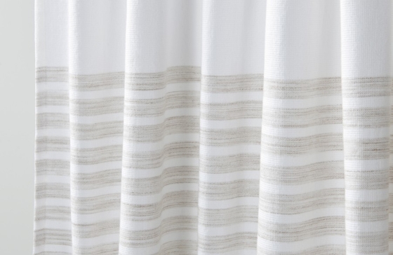 Tende da doccia in poliestere OEM 72X72&quot; Tende da doccia in cotone bianco