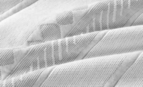 Tende da doccia in poliestere cotone Jacquard Tende da doccia a strisce grigio