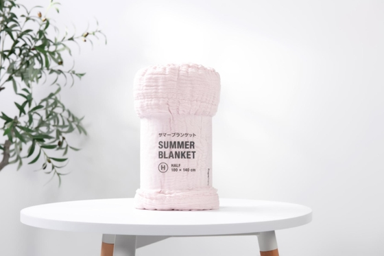 100% di cotone Seersucker copertura rosa copertura da letto King Size chic e accogliente