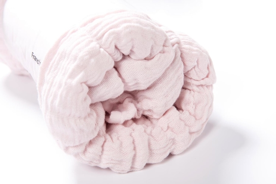 100% di cotone Seersucker copertura rosa copertura da letto King Size chic e accogliente