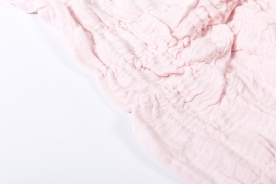 100% di cotone Seersucker copertura rosa copertura da letto King Size chic e accogliente