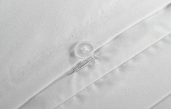 Seersucker cotone riciclato poliestere set copriletto bianco sostenibile copriletto bianco re