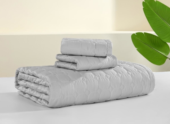Grey King Size Copertura di copriletto OEM Hotel Quilt Set Full Size Queen Size