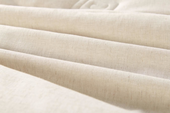 Linen Cotton Mixed Solid Comforter Set Sustainable King Comforter Sets