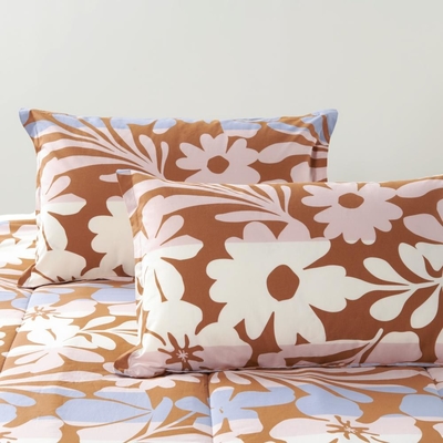 Set di comodini stampati in cotone