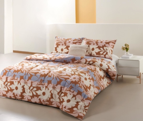 Set di comodini stampati in cotone