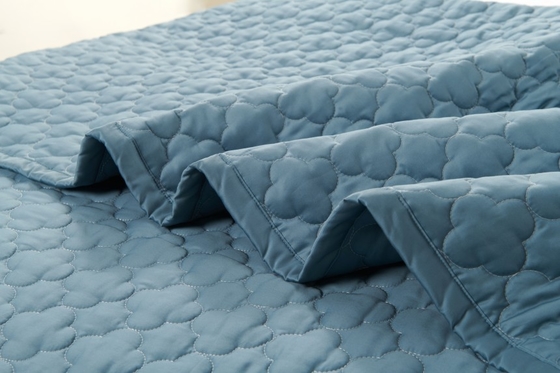 Set di coperte 100% cotone blu Massello King Size Comforter Set Traspirante