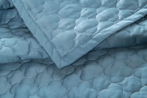 Set di coperte 100% cotone blu Massello King Size Comforter Set Traspirante