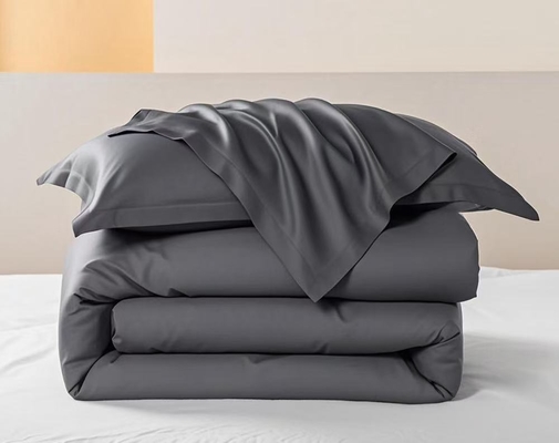 Set di piumino in Tencel Lyocell OEM Grigio scuro, confortevole, singolo
