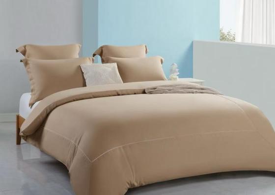 Copertura di copriletto di lino Tencel Queen Comodo Copriletto di copriletto marrone chiaro