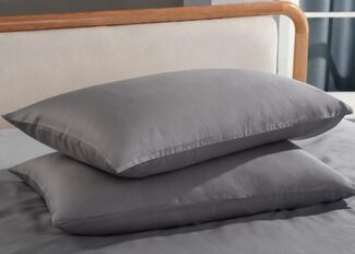 Set copripiumino Grigio Chiaro in Fibra TENCEL al 100% per letto Super King